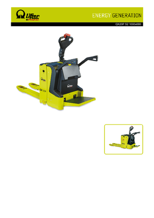 Elektryczne wózki paletowe platformowe PRAMAC Lifter QX 20 P