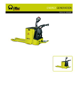 Elektryczne wózki paletowe platformowe PRAMAC Lifter QX 22