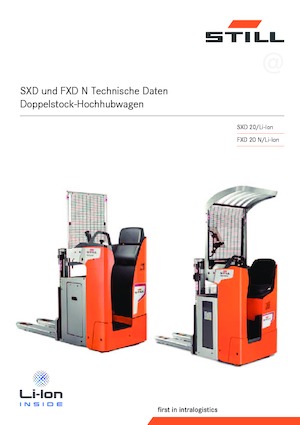 Wózki podnośnikowe z siedziskiem Still FXD 20 N