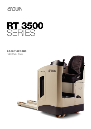 Elektryczne wózki paletowe z siedziskiem Crown RT 3520-2.2