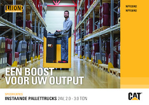 Elektryczne wózki paletowe platformowe Caterpillar NPR30N2