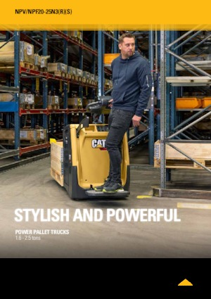 Elektryczne wózki paletowe platformowe Caterpillar NPF25N3R