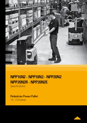 Elektryczne wózki paletowe platformowe Caterpillar NPP20N2R