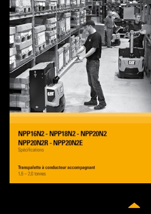 Elektryczne wózki paletowe platformowe Caterpillar NPP20N2R