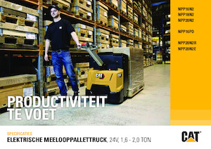 Elektryczne wózki paletowe platformowe Caterpillar NPP20N2R