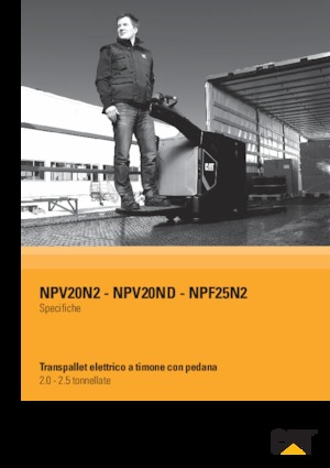 Elektryczne wózki paletowe platformowe Caterpillar NPV20ND
