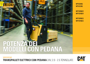 Elektryczne wózki paletowe platformowe Caterpillar NPV25N3