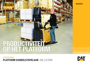 Elektryczne wózki paletowe platformowe Caterpillar NPV20PD