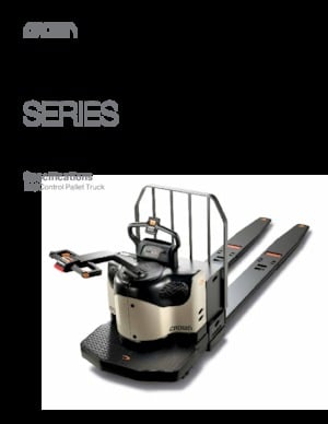 Elektryczne wózki paletowe platformowe Crown PE 4500-60