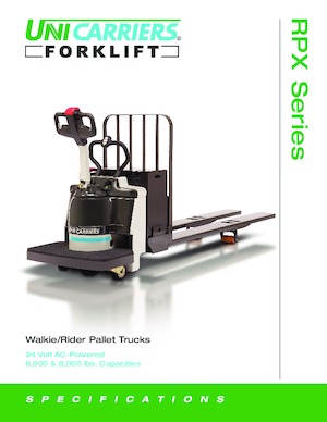 Elektryczne wózki paletowe platformowe UniCarriers RPX80B