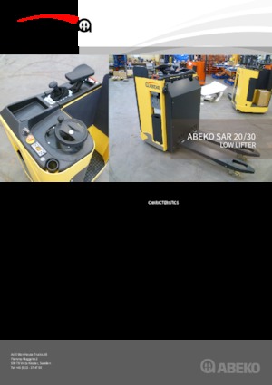 Elektryczne wózki paletowe platformowe Actil Warehouse Trucks SAR 30