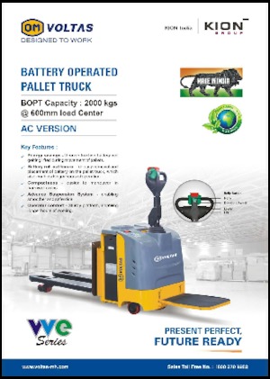Elektryczne wózki paletowe platformowe OM VVE BOPT 2T