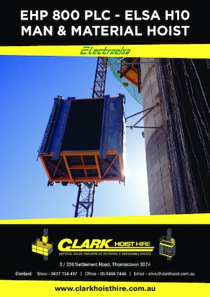 Wciągniki i wciągarki przemysłowe Electroelsa ELSA H10