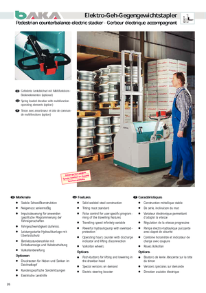 Wózki paletowe elektryczne Baka EGGT 89-1604