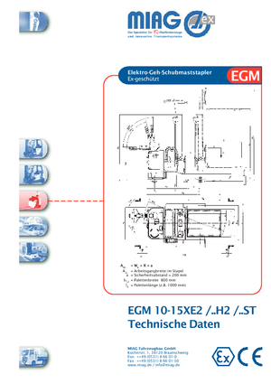 Wózki paletowe elektryczne Miag EGM 18 XE 2