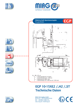 Wózki paletowe elektryczne Miag EGP 15 XE 2