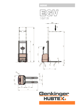 Wózki paletowe elektryczne Genkinger EGV 12/16