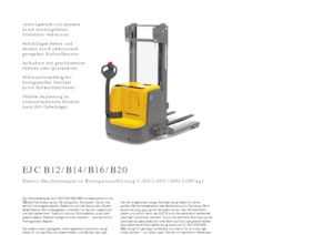 Wózki paletowe elektryczne Jungheinrich EJC B12