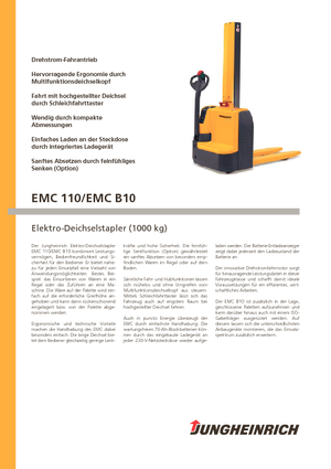 Wózki paletowe elektryczne Jungheinrich EMC B10