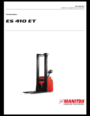 Wózki paletowe elektryczne Manitou ES 410 ET