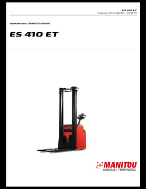 Wózki paletowe elektryczne Manitou ES 410 ET
