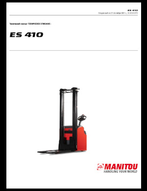 Wózki paletowe elektryczne Manitou ES 410