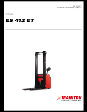 Wózki paletowe elektryczne Manitou ES 412 ET