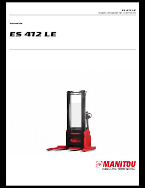 Wózki paletowe elektryczne Manitou ES 412 LE