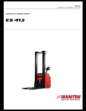 Wózki paletowe elektryczne Manitou ES 412