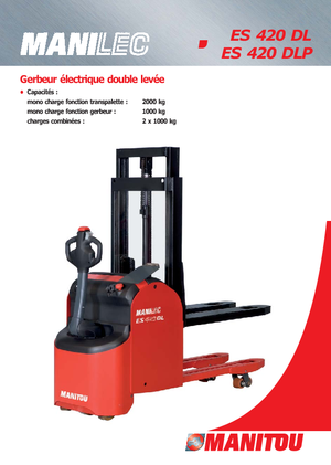 Wózki paletowe elektryczne Manitou ES 420 DLP