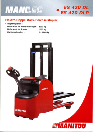 Wózki paletowe elektryczne Manitou ES 420 DLP