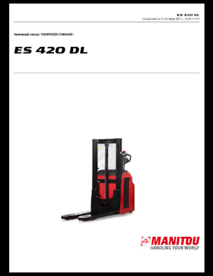 Wózki paletowe elektryczne Manitou ES 420DL
