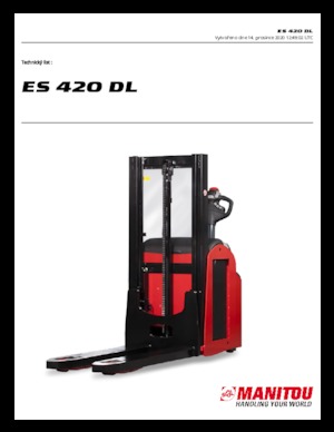 Wózki paletowe elektryczne Manitou ES 420DL