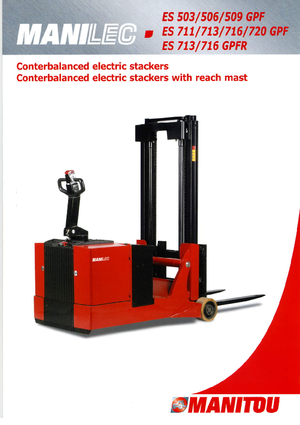 Wózki paletowe elektryczne Manitou ES 509 GPF