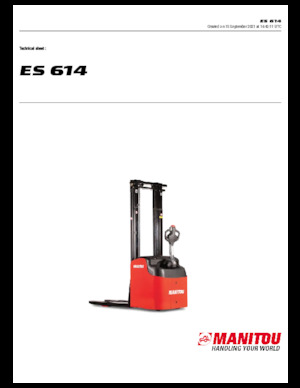 Wózki paletowe elektryczne Manitou ES 614