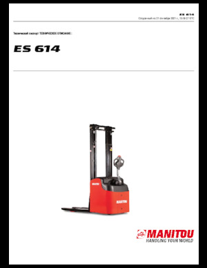 Wózki paletowe elektryczne Manitou ES 614