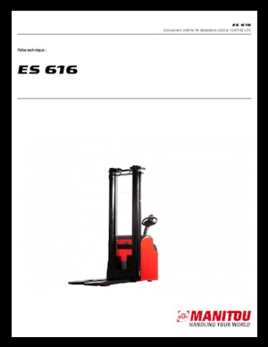 Wózki paletowe elektryczne Manitou ES 616