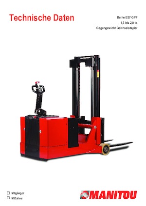 Wózki paletowe elektryczne Manitou ES 713 GPF