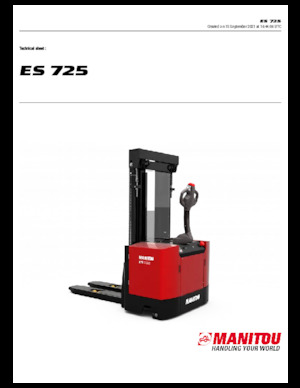 Wózki paletowe elektryczne Manitou ES 725