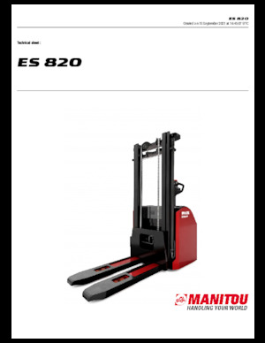 Wózki paletowe elektryczne Manitou ES 820