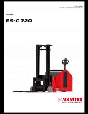 Wózki paletowe elektryczne Manitou ES C-720