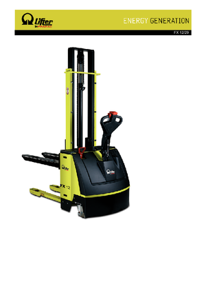 Wózki paletowe elektryczne PRAMAC Lifter FX 12/29