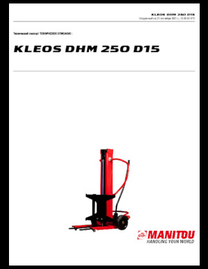 Wózki paletowe elektryczne Manitou Kleos DHM 250 D15