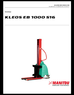 Wózki paletowe elektryczne Manitou Kleos EB 1000 S16