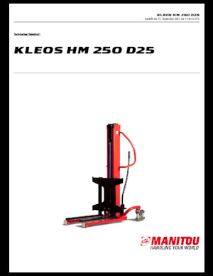 Wózki paletowe elektryczne Manitou Kleos HM 250 D25