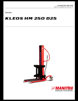 Wózki paletowe elektryczne Manitou Kleos HM 250 D25
