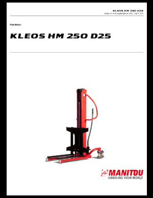 Wózki paletowe elektryczne Manitou Kleos HM 250 D25