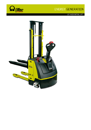 Wózki paletowe elektryczne PRAMAC Lifter LX 14/29 IL