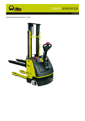 Wózki paletowe elektryczne PRAMAC Lifter LX 16/25