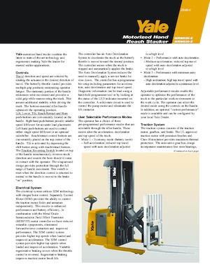 Wózki paletowe elektryczne Yale MRW030-E